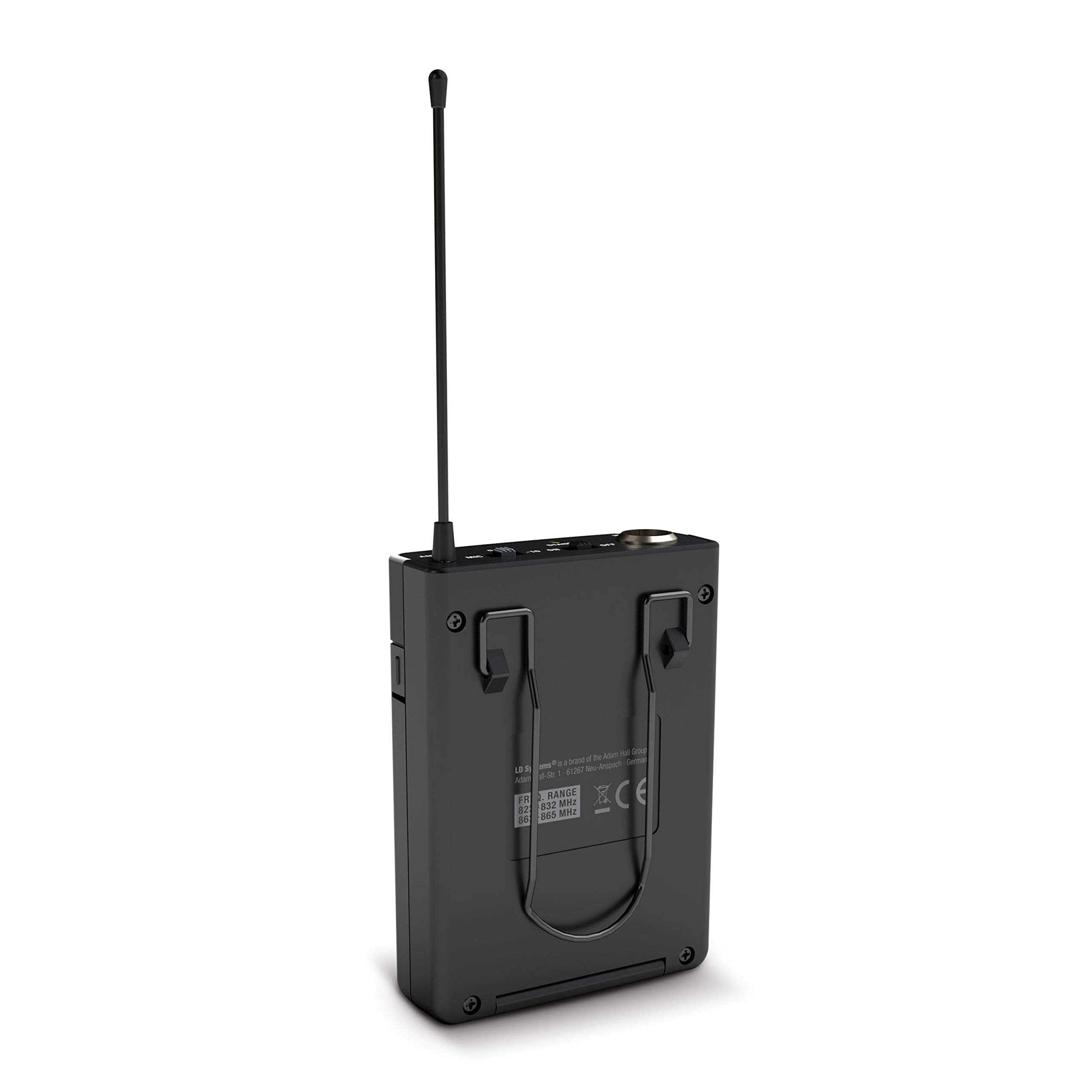 LD Systems U308 BP - Émetteur Ceinture - 863 - 865 MHz+ 823 - 832 MHz