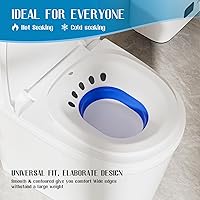 Vista 7 de Baño de asiento para inodoro para hemorroides y cuidado posparto, asiento de vapor Yoni, kit de baño de asiento plegable para mujeres, fácil