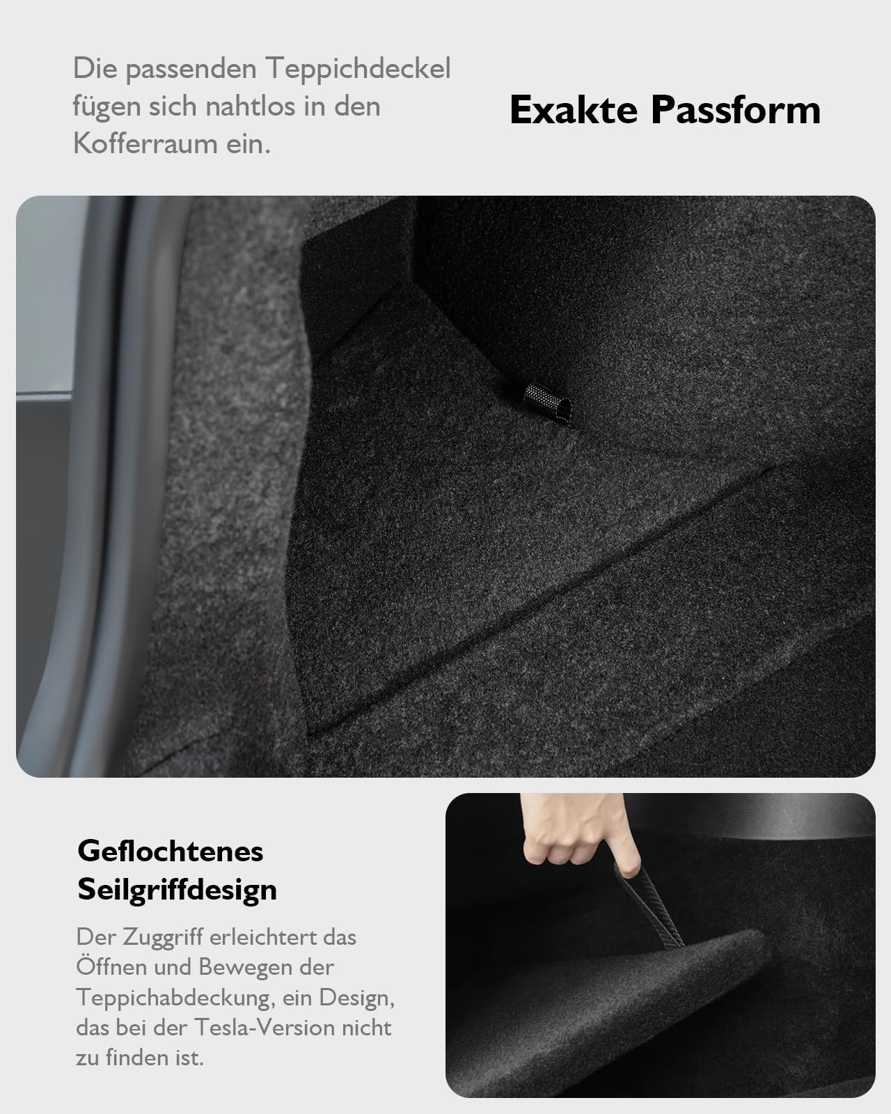 2Pcs Exquisit Kofferraum Organizer für Tesla Model 3 Highland 2024-2026,【Unterteiltes Design】 TPE Kofferraum Seitenbox Aufbewahrung mit Teppichrand, Wasserdicht Schmutzabweisend (Schwarz)