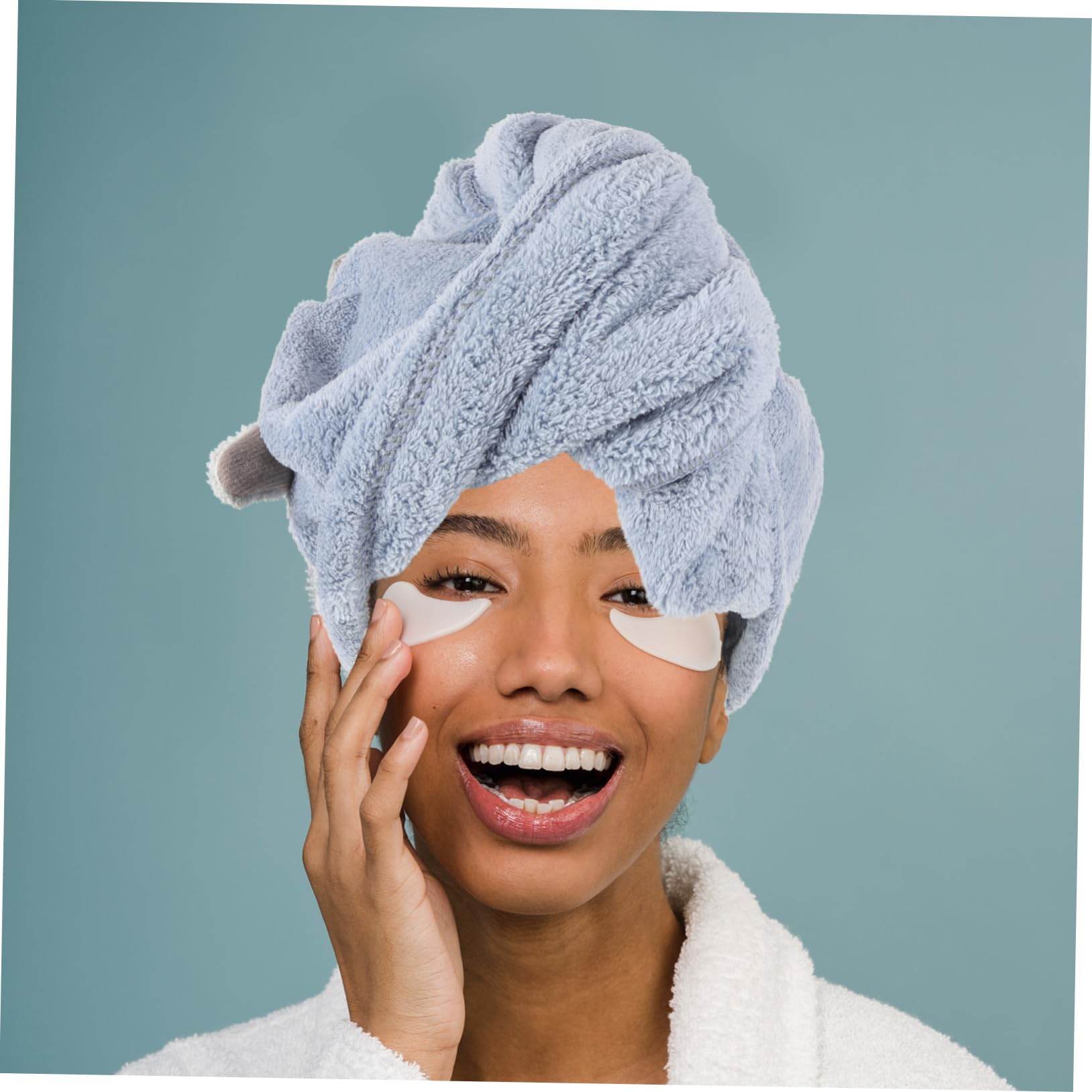 NOLITOY 3piezas Toalla De Microfibra Absorbente para Cabello Húmedo Envoltura Diseño Divertido y para Mamás y Fácil De Usar y Seca Rápidamente