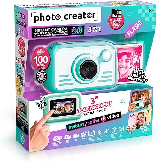 Canal Toys – Cámara Instantánea Papel Foto De Color Canal Toys.