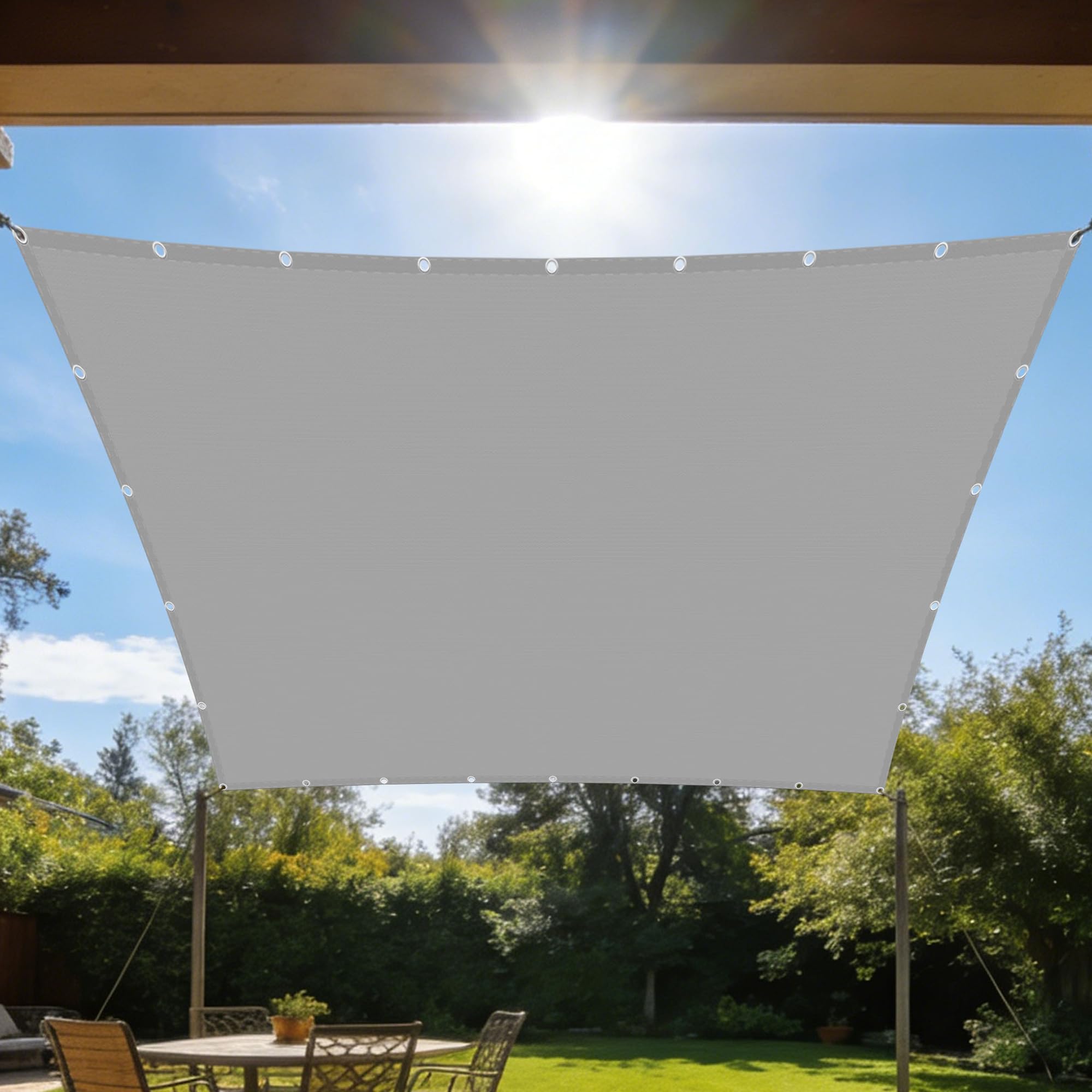 Voile d'ombrage de balcon 80x600 cm pour un après-midi au frais sur le patio