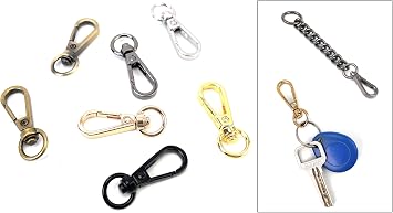 10 Pcs 1/2'' Antique Gold Swivel Lobster Claw Clasps for Purse