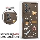 Pikkme Back Cover for Redmi Note 12 5G | Cute Fun Cartoon 3D Bear Silicone Full Body Protection Bumper Case (Brown) gallery image