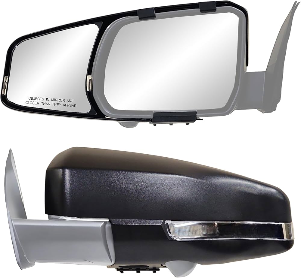 Amazon.com: K SOURCE Snap & Zap 81870 Custom Fit Towing Mirror for