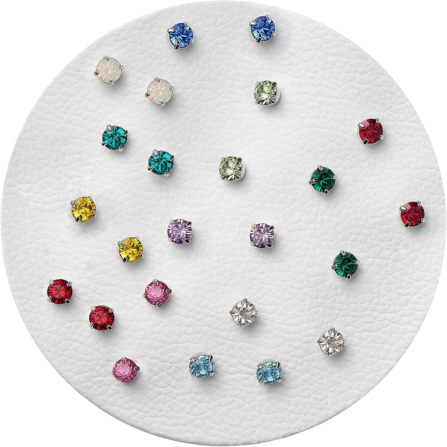 Aboutdaisy 12 Pairs Acrylic Stud Set Earrings for Women, Diverse Colorful Hypoallergenic Fashion Jewelry for Special Moments Christmas Valentines Mother's day Gift