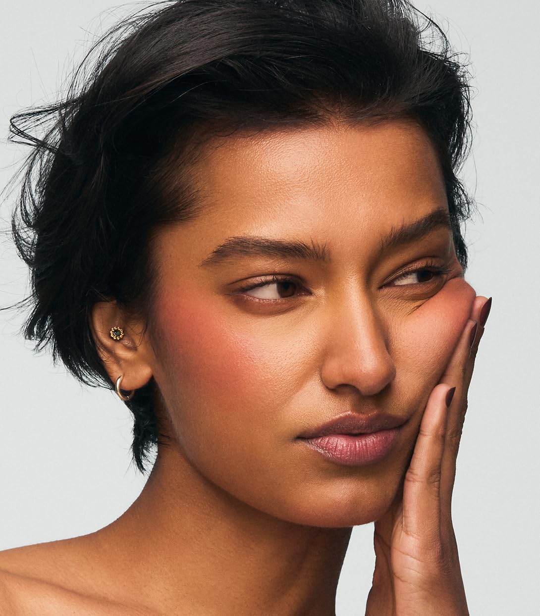 MAKE Beauty Cream Stroke Cream Blush Stick for Cheeks - Vibrant, Natural Soft Matte Finish - Shade Euphoric, Rosy Pink Blush Makeup