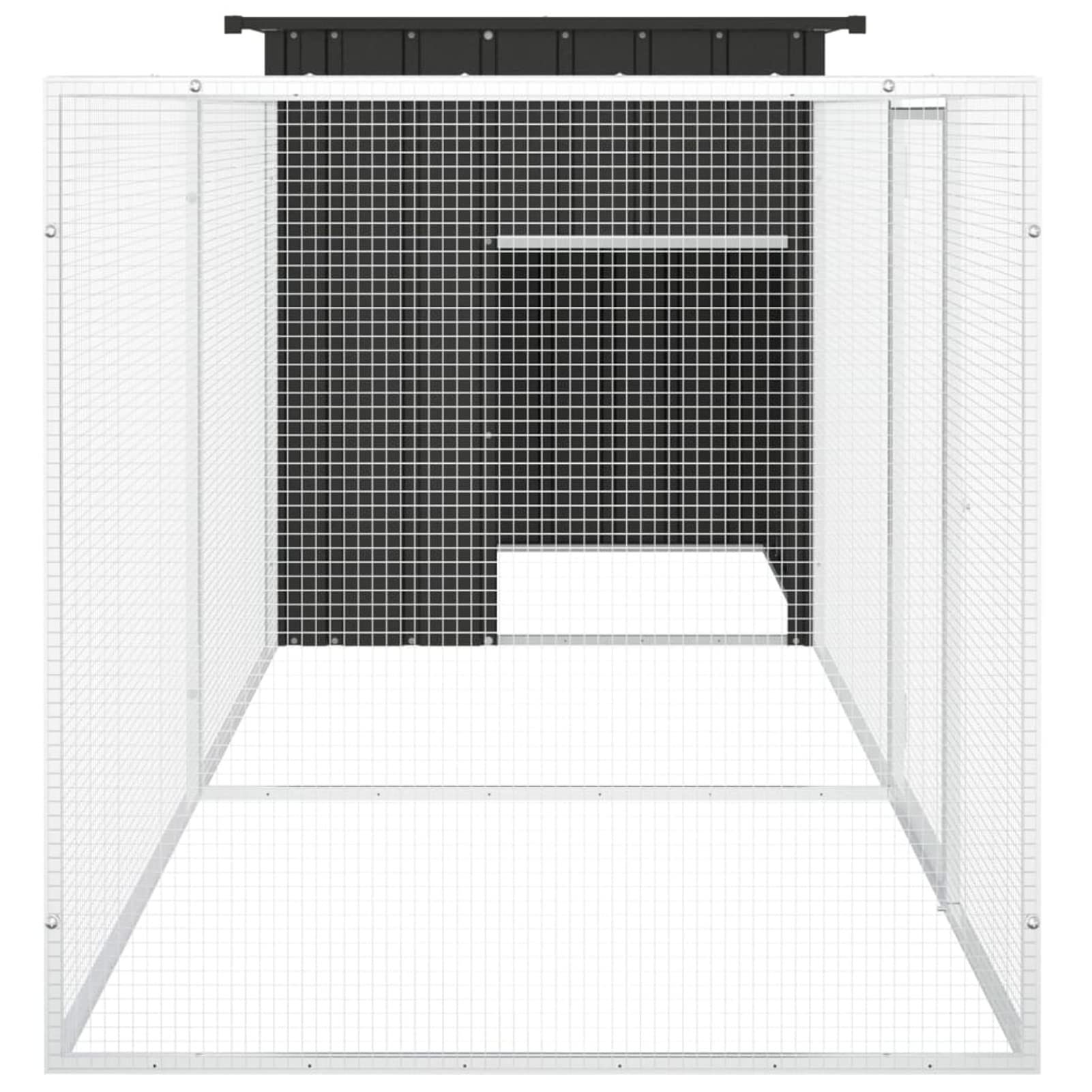 LAPOOH Jaula de gallinas Acero galvanizado Antracita 300x91x100 cm, Jaulas para Conejos, Jaula Cobaya, Jaula Hamster, Jaula para Gatos, Jaula Chinchilla, Recinto para Conejos - SPU:3106452