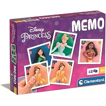 Clementoni - MEMO Disney Princess Pocket - Educational Game Including 48 Matching Tokens of Your Favorite Princesses, Toy for Children Ages 4-6, Made in Italy, 18311