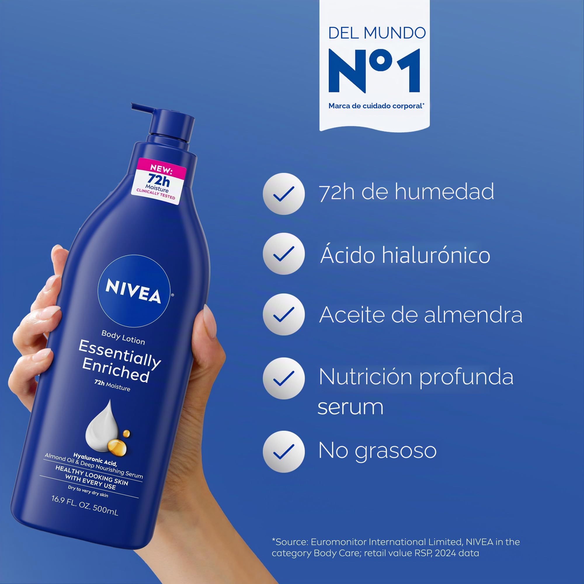 NIVEA Essentially Enriched Body Lotion, 16.9 Ounce by Nivea
