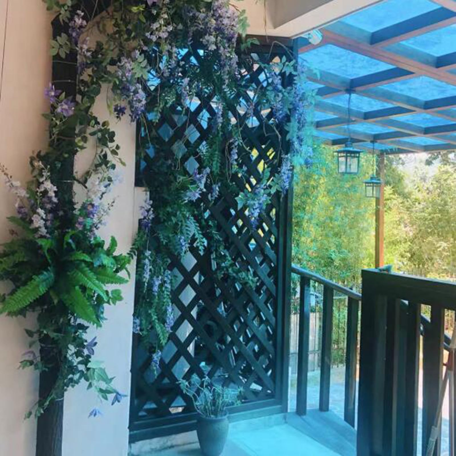 Carta da parati artificiale con corteccia di fiori e piante da giardino, confezione da 1 pezzo, per la realizzazione di modelli per recinzioni da giardino, marrone, 100 cm x 30 cm, perfetta per