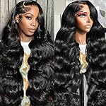 Ablyea 32 Inch 13x6 Body Wave Lace Front Wigs Pre Plucked HD Transparent Lace Frontal Wig Glueless 100% Virgin Human Hair with Baby Hair for Women