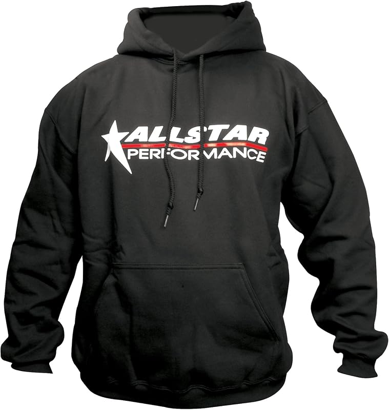 Moletom com Capuz Allstar Performance ALL99913L Preto com Logo Bordado, Tamanho G