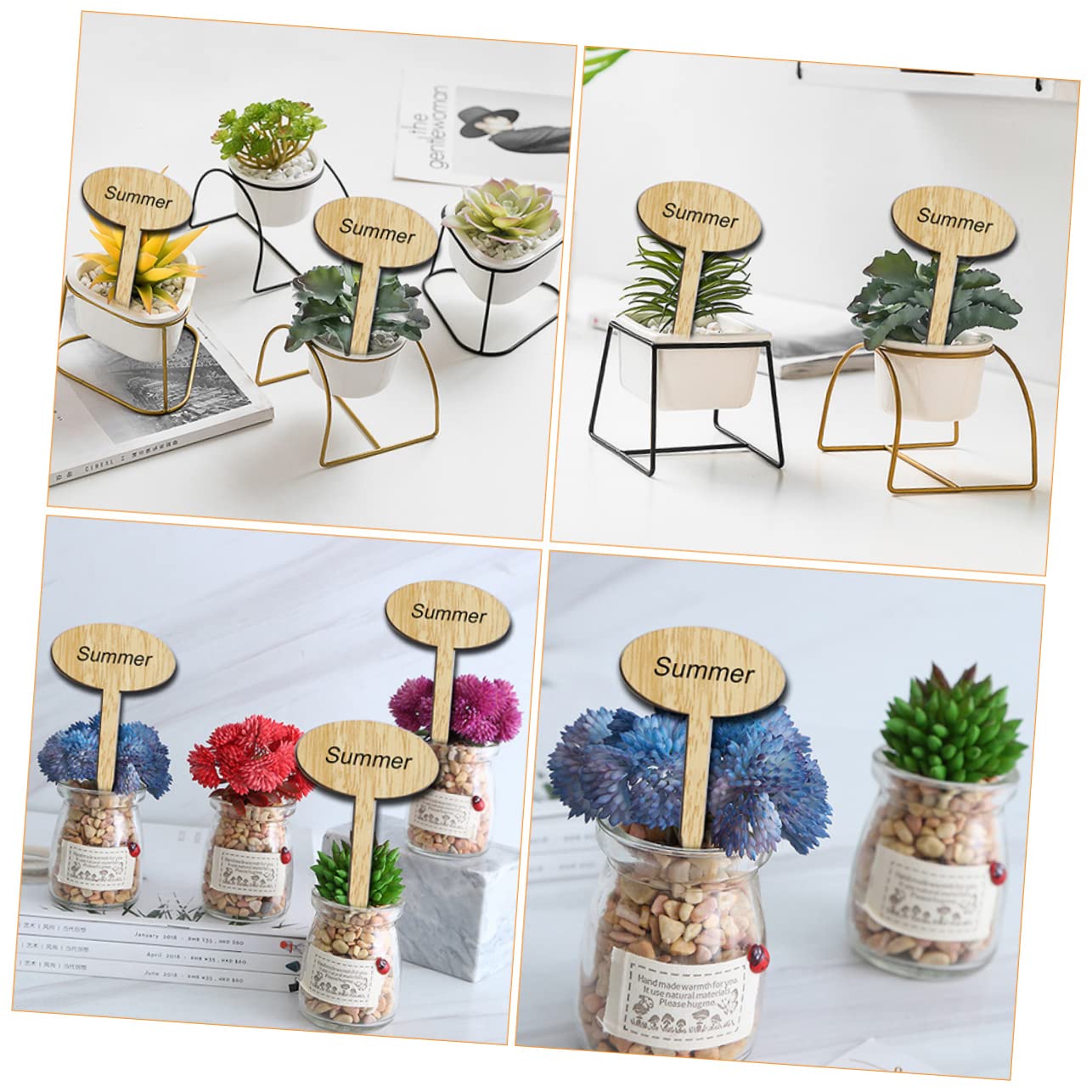 Kisangel 150pièces Étiquettes De Plantes Marqueurs Pour Fleurs Accessoires Pratiques Pour Jardinage Et Décoration De Plantes