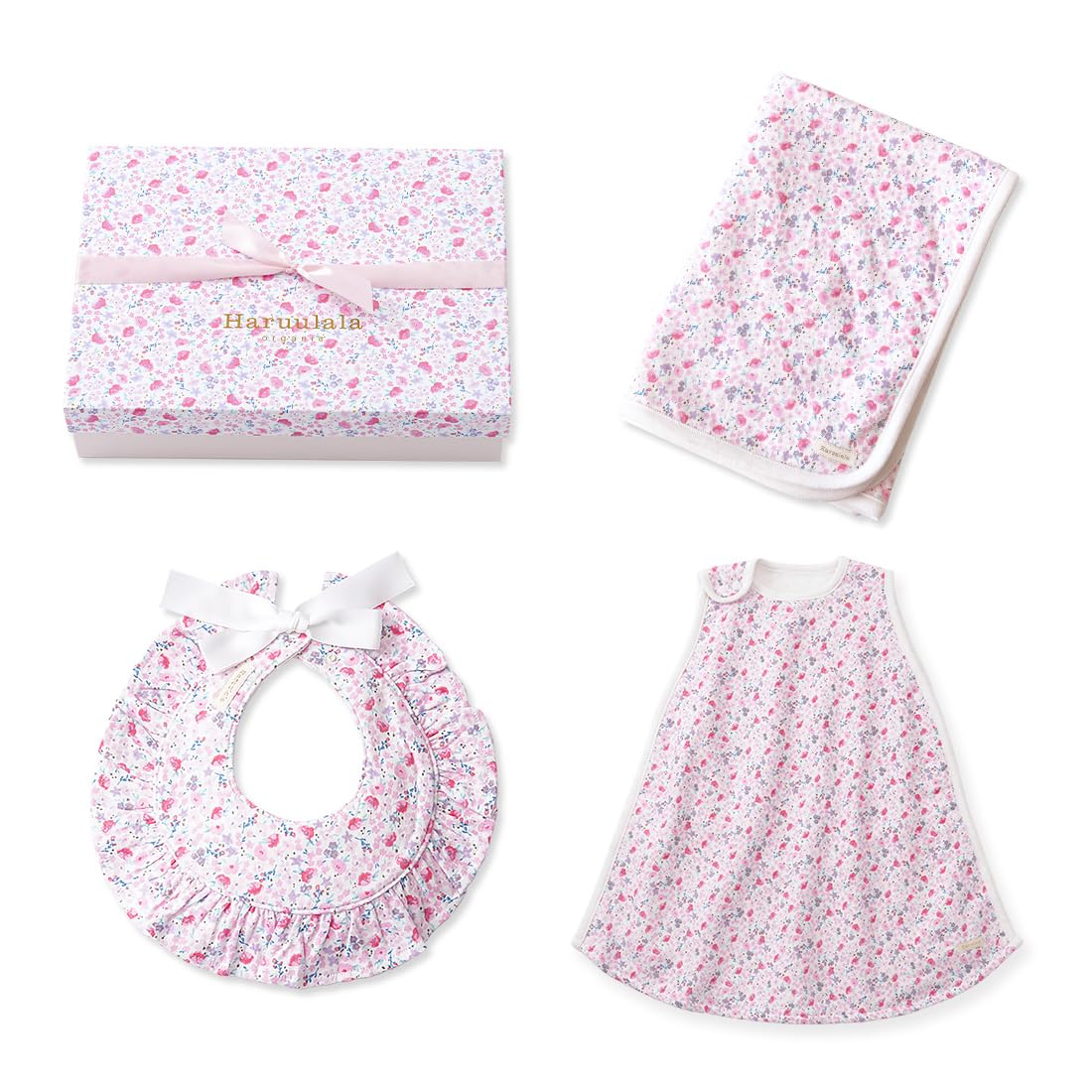Amazon.co.jp: [HALUULALA] ハルウララ 出産祝い3点セット 女の子
