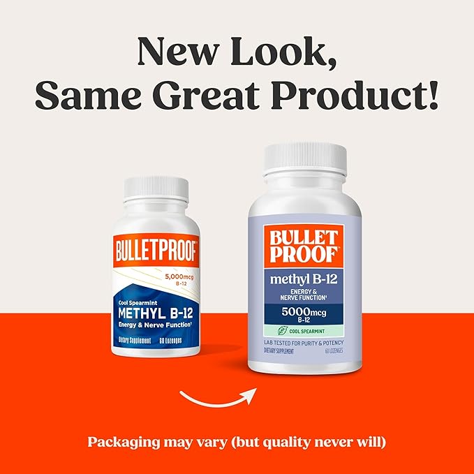 Bulletproof Spearmint Methyl B-12 Lozenges 60 Unidades miniatura 2