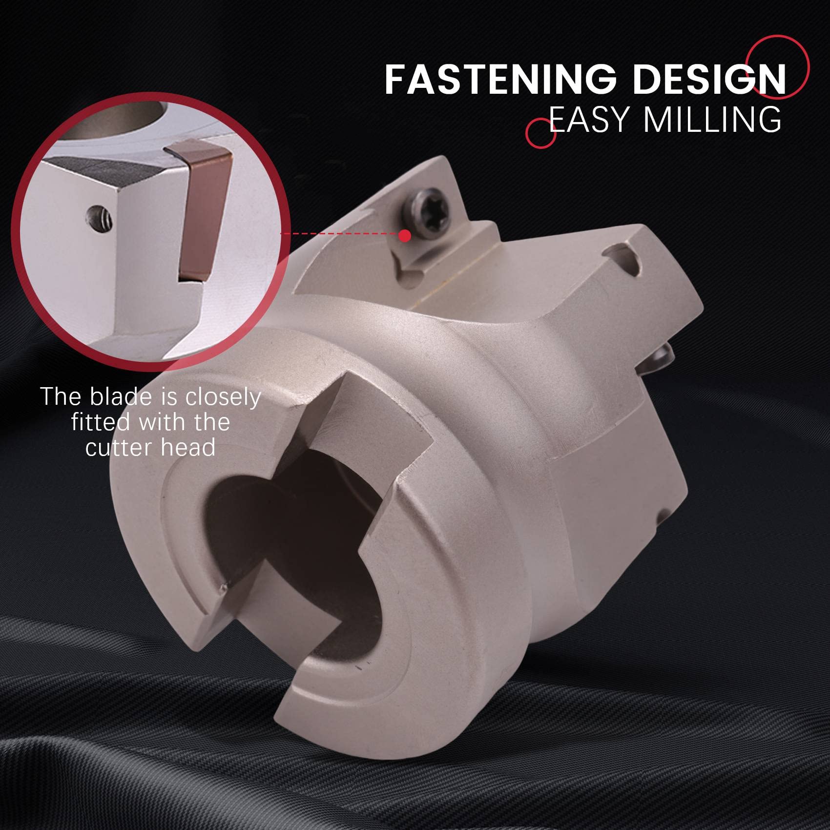 Fresa Per Spianatura Frontale 50mm Con Inserti APMT1604 - Codolo C12 FMB22 Per Fresatrici