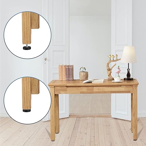 Miniatura 5 de AIEX Niveladores de muebles ajustables, 16 pies niveladores atornillados en patas de silla con tuercas en T, nivelador de silla de mesa, pies