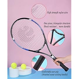 Senston Tennis Rackets for Adults 27 inch Tennis Racquets - 2 Player Tennis Set with 2 Grips, 2 Vibration Dampers