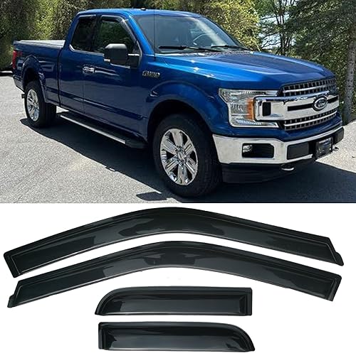 Vista 36 de Viseras laterales con cinta para ventana lateral, protectores de lluvia, deflectores de ventilación, para Nissan Altima 2019-2024, deflector