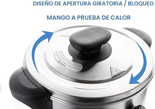 Miniatura 4 de SYBO SR-CP-50B - Cafetera de percolado de grado comercial de acero inoxidable Urna de agua caliente para hostelería, 50 tazas 8 L, metálica