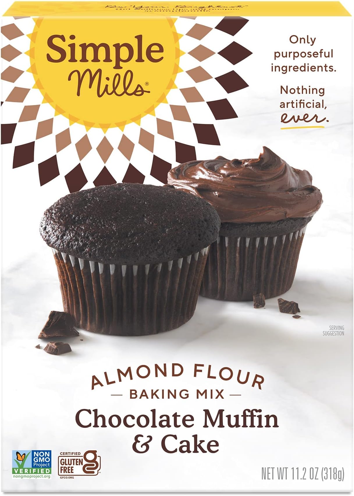 Naturally Gluten-Free Almond Flour Mix Chocolate Muffin Cake, 10 4oz, 295g