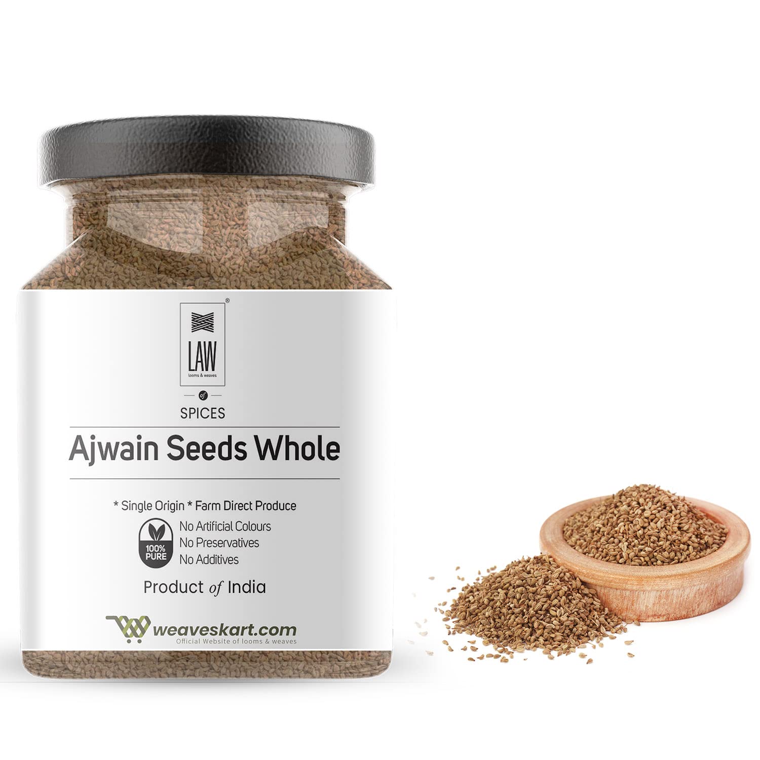 looms & weaves - Premium Ajwain Whole – 100 gm (Single Origin, Farm Direct Produce, Organically Grown & Made in small batches) (B08T9FGMGY) Amazon Price History, Amazon Price Tracker