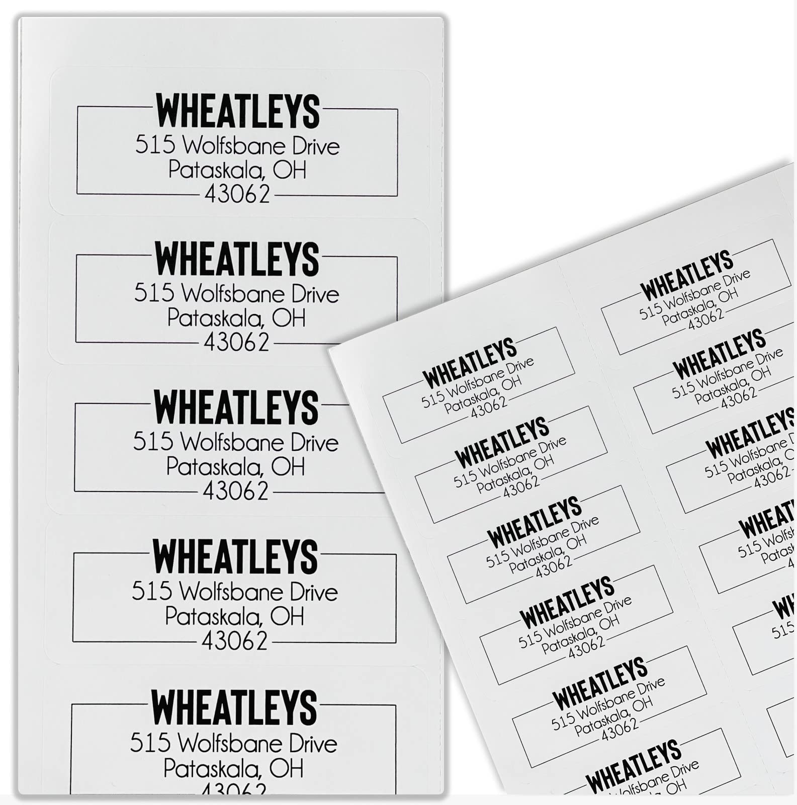 Return Address Labels Personalized, 1 Sheet = 30 Labels, 2.6"L x 1"H - Matte Finish Personalized Address Labels - Return Labels Personalize Self