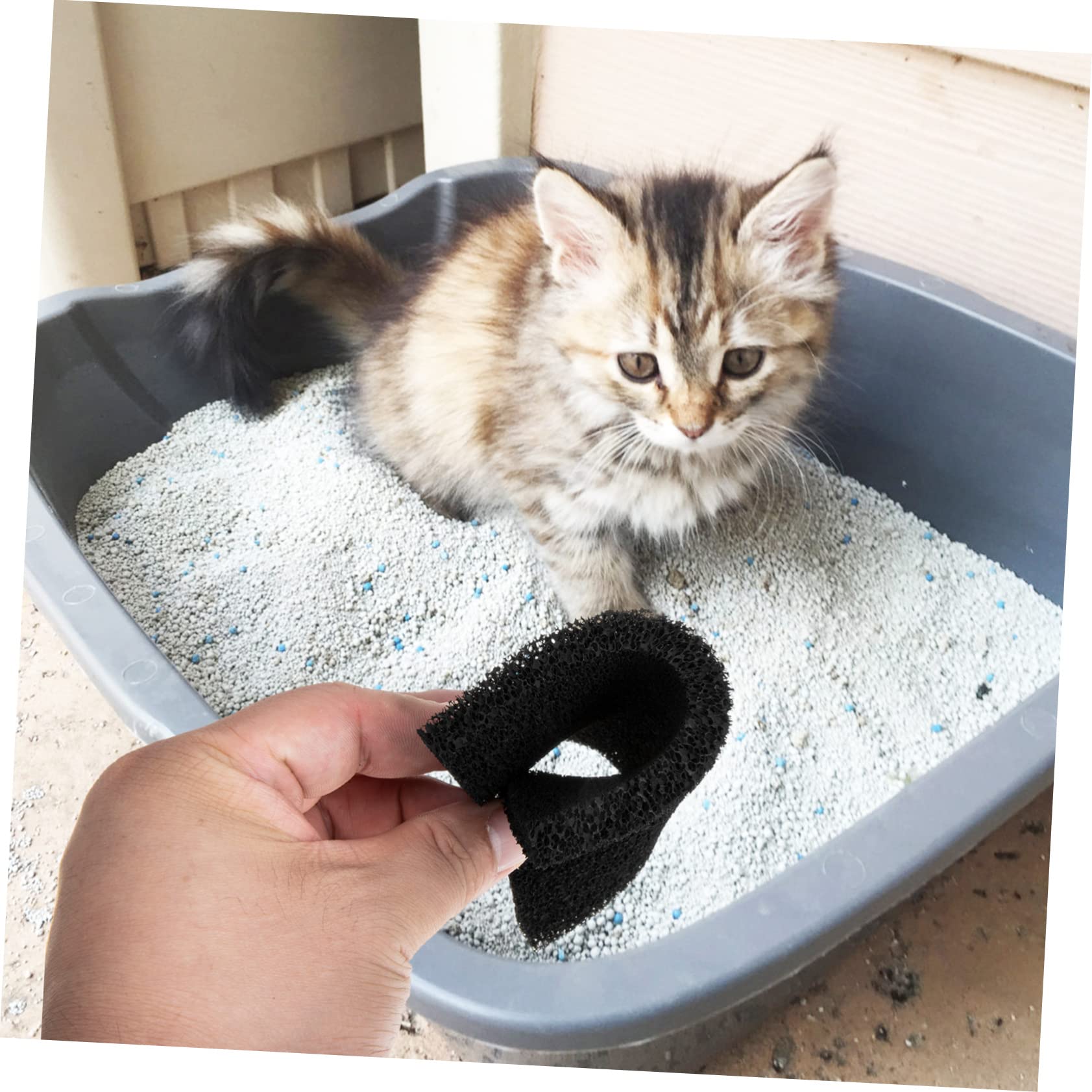 Happyyami 30stücke Aktivkohle Litter Box Filter Austauschbare Deodorizer Für Katzenklo Geruchsneutralisierende Filterpads Langlebig Und Geeignet Für Haustierbereiche Und Abfallbehälter