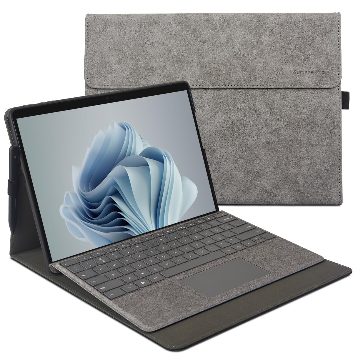 Case for Microsoft Surface Pro 11/10 / 9, for Signature Keyboard Cover Ultral Thin & Light Heat Dissipation Design, Smart Envelope Sleeve Bag Laptop Tablet Carrying Cover, With A Accessory Pouch