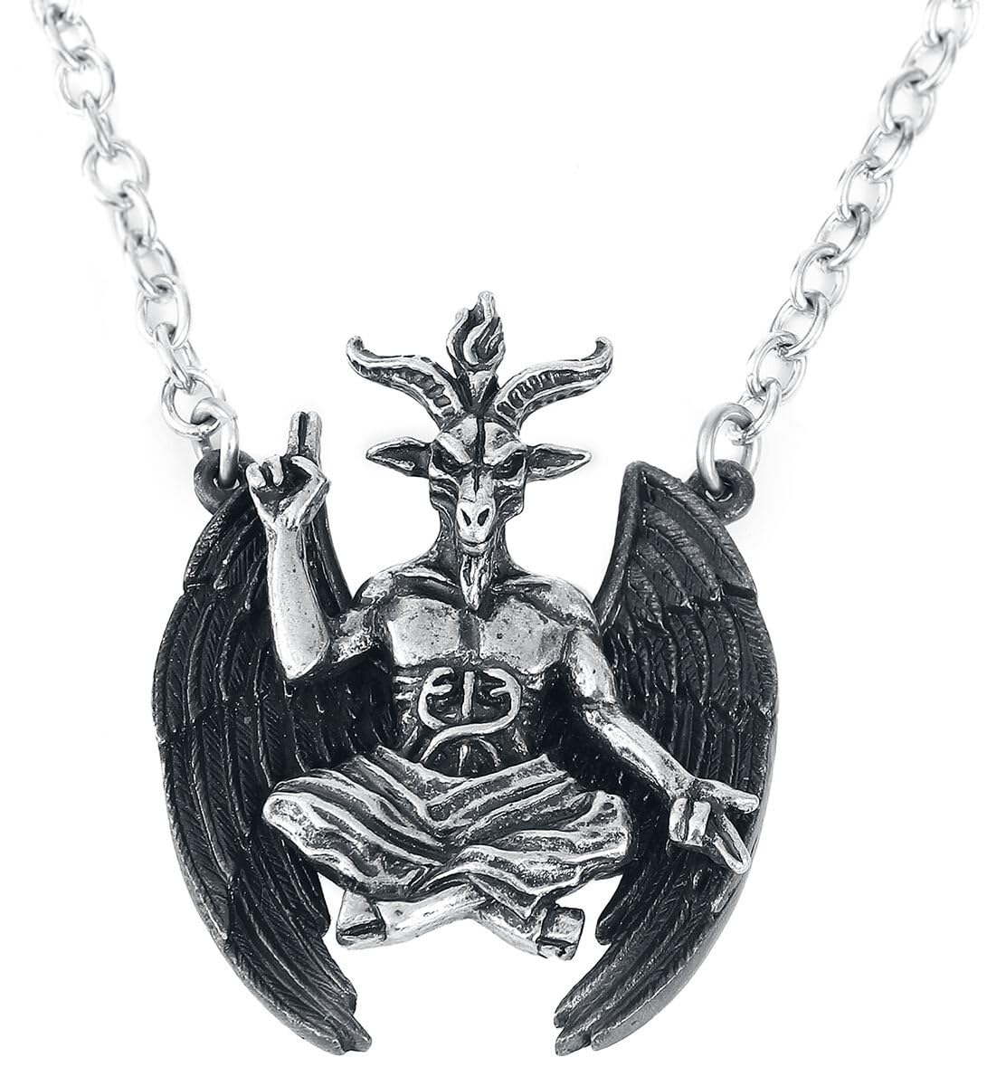 Collier Personal Baphomet Alchemy Gothic femme bicolore résistant - 6