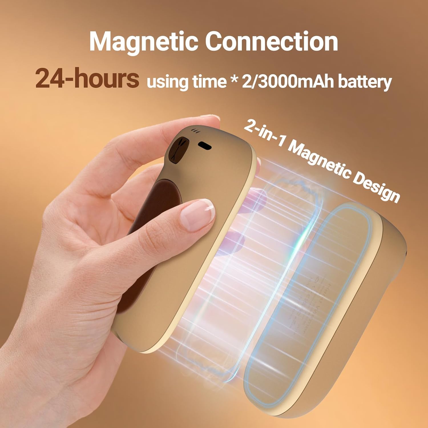 Capybara AI Hand Warmers Rechargeable 2 Packs 24 Hrs Long Safe Pocket-Size AI Smart Chips Electric Heater Cute Animal Gifts for Kids Women Men Outdoor Indoor Essentials - Image 5