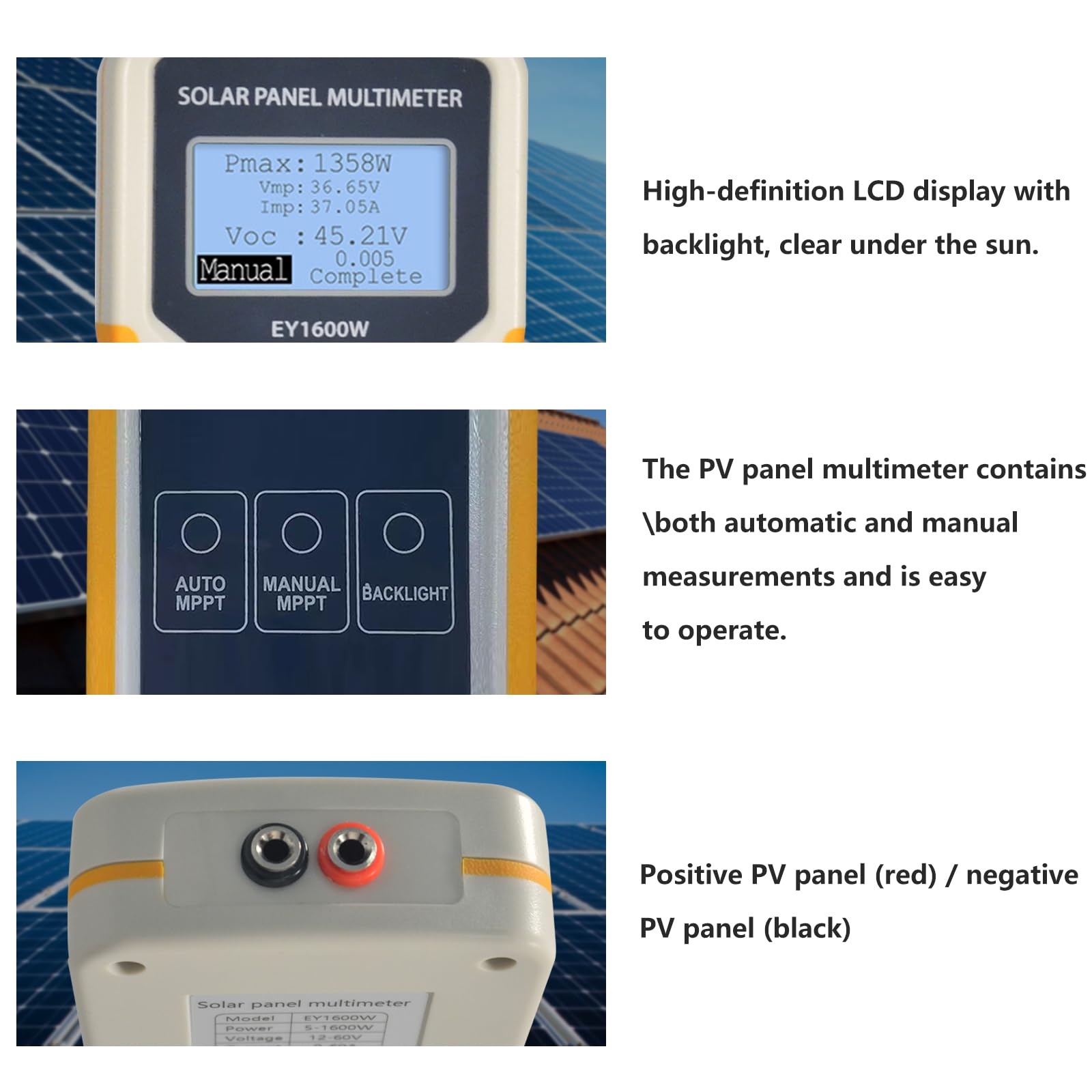 Max Powerpoint Solar Snapklik.com : Solar Panel MPPT Tester 1600W, AIOMEST Photovoltaic ...