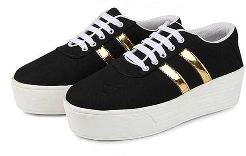 Shoefly Black-1044 Casual Sneakers Shoes for Women