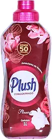 Plush, Amaciante de roupas e tecidos, Concentrado, Aroma Flowers, 1 litro, Rosa