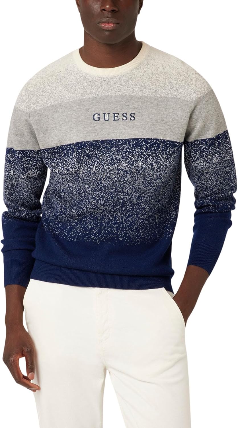 Chandail Homme Manche Longue Chic GUESS Green Sweaters For Men For
