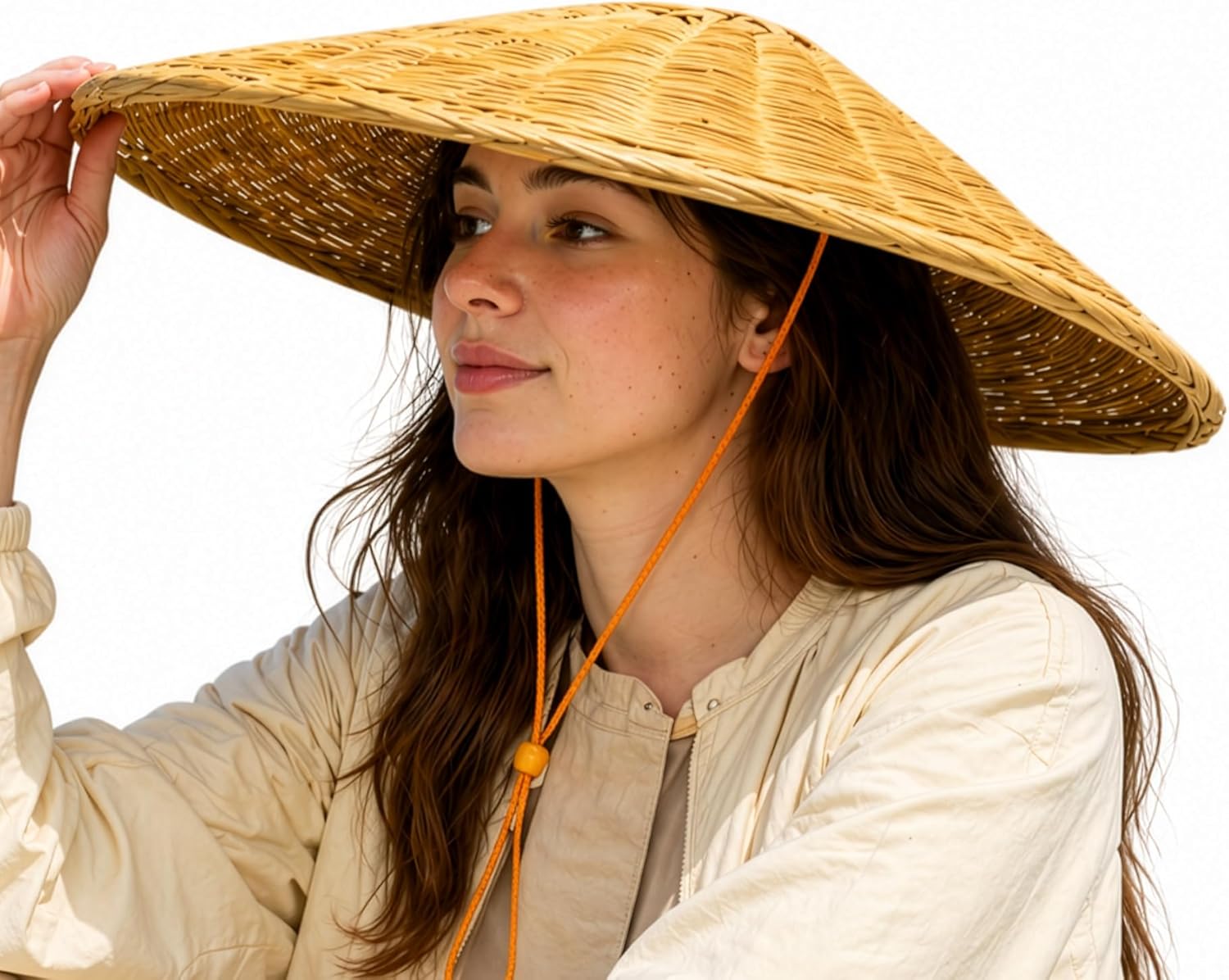 Handmade Bamboo Kasa Hat Woven Conical Sun Hat for Gardening Outdoor Wear or Samurai Ronin Cosplay Lightweight Traditional