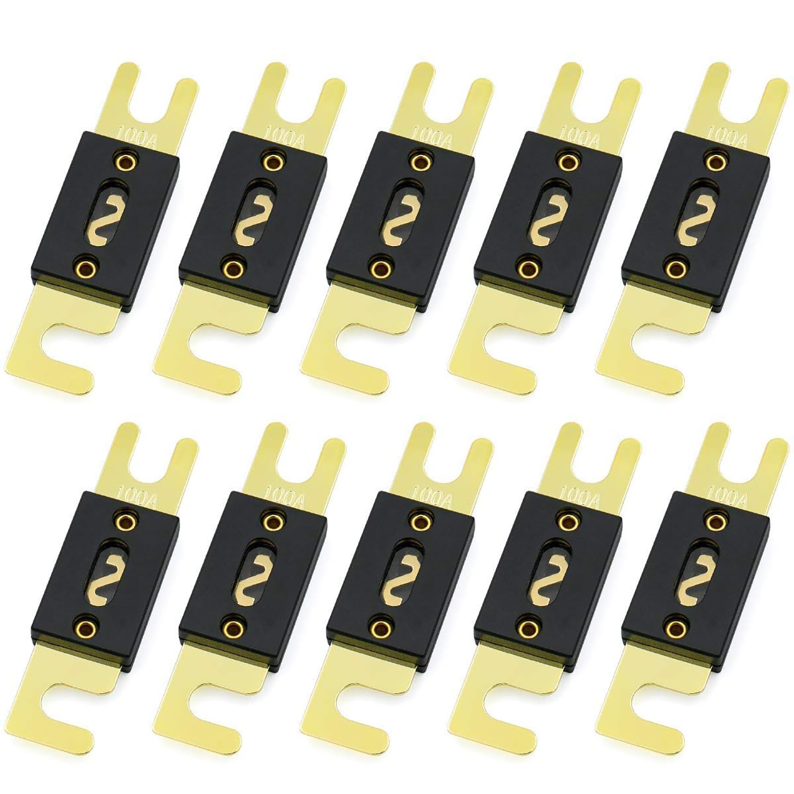 Baomain 3-Pack 40A ANL Fuse Bulk Value Pack with Gold-Plated Terminals for Car Audio, Amplifier, Truck, Boat, RV - 12V/24V Circuit Protection — view 9