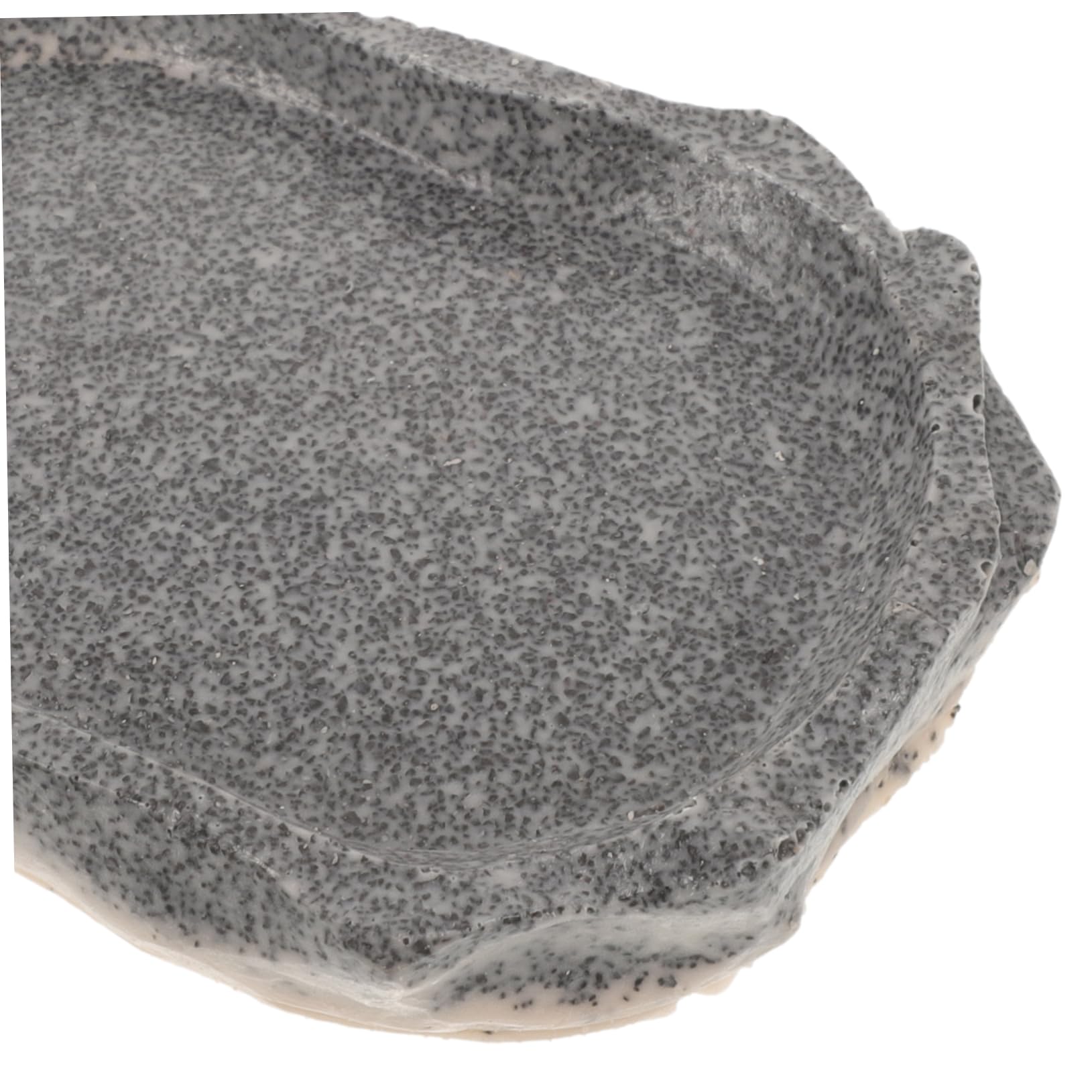 Milisten 4piezas Tazón De Resina para Alimentación De Reptiles Cuenco Simulación De Piedra para Comida y Agua De Mascotas como Lagartijas y Ranas