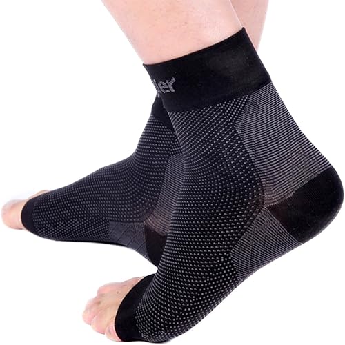 Miniatura 8 de Doc Miller Manga de compresión de tobillo y pie para aliviar el dolor, tendinitis de Aquiles, neuropatía, nano calcetines para mujeres y hombres,