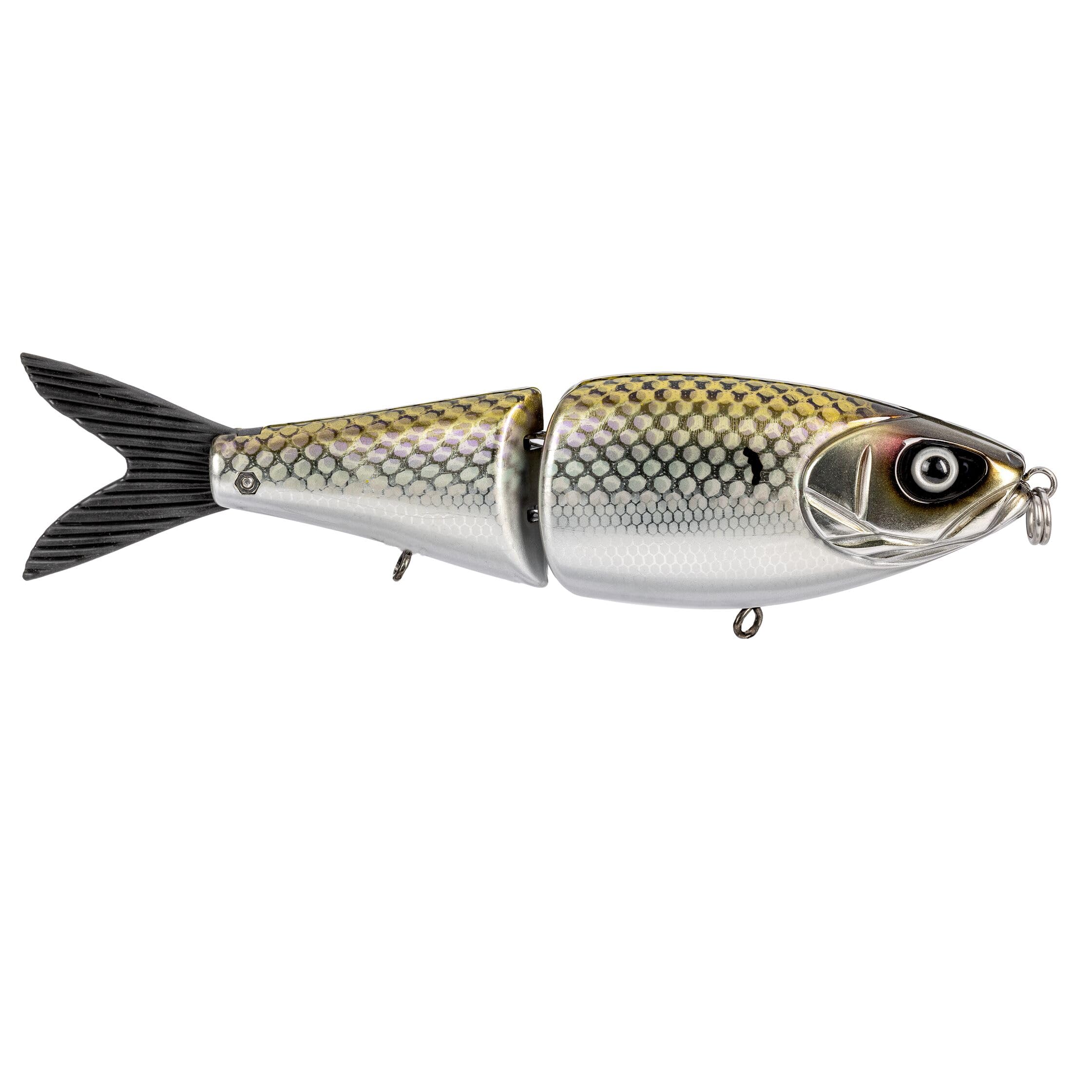 Strike King Hog Father Jr Angelköder, Jointed Swimbait, Chrom-Hering, 17,8 cm, 6,4 g, HCHGFTRJR-862