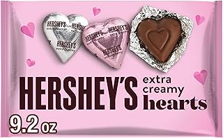 HERSHEY'S Milk Chocolate Hearts, Valentine's Day Candy Bag, 9.2 oz