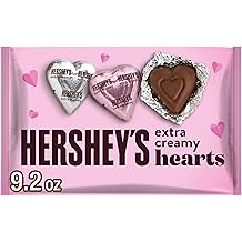 HERSHEY'S Milk Chocolate Hearts, Valentine's Day Candy Bag, 9.2 oz
