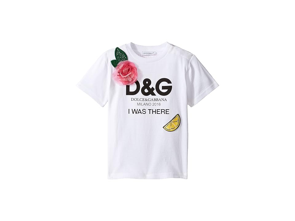 

Dolce & Gabbana Kids I Was There Tee (Infant) (White Print) Girl's T Shirt