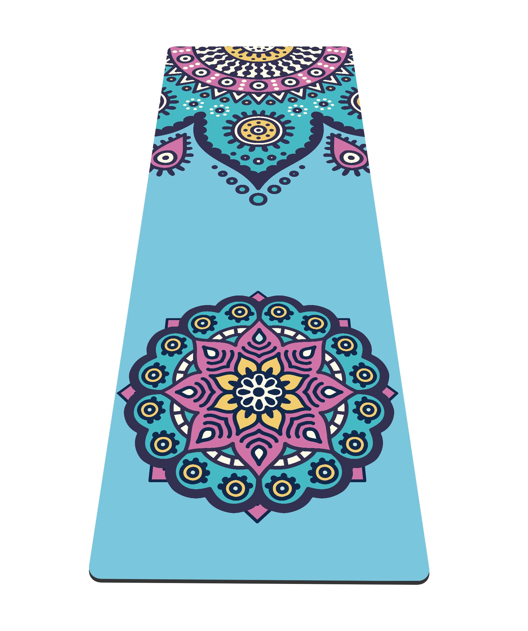 nuveti Yoga Mat Print Extra Thick TPE Non Slip Fitness Exercise Mat with Carrying Bag,72"x24" Extra Thick 6MM Exercise & Workout Mat for Yoga, Pilates Fitness and Floor Exercises โ image 1