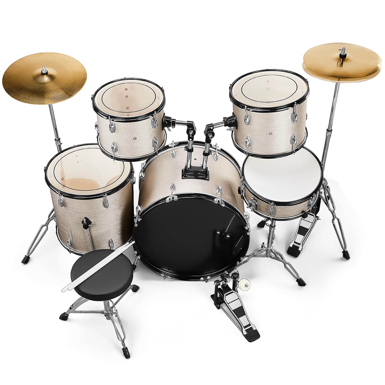 Amazon.com: Ktaxon 22 Inch Drum Set Adult, 5-Piece Full Size