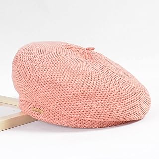Boina De Lino De Color Sólido De Malla Fina Sombrero Retro Transpirable con Protección Solar para Mujer