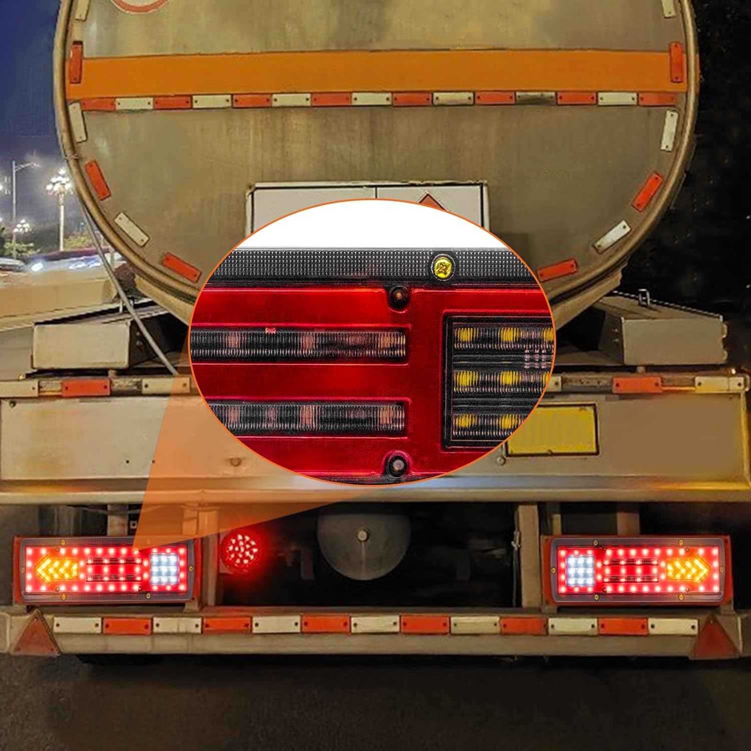 LED Trailer Tail Lights, Truck Tail Light Bar, Turn Signal Brake Reverse Running Lights (Arrow)