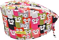Vista 75 de Print Scrub Caps - Sombrero perfecto para enfermeras, médicos y EMTs..