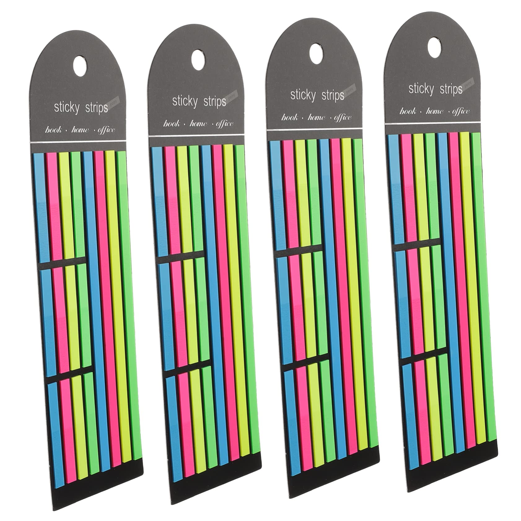16stücke Fluoreszierende Haftstreifen Für Bücher Bunte Markierungsstreifen Für Effektive Seitenkennzeichnung Kurze Und Lange Index-tabs Für Schule Und Büro